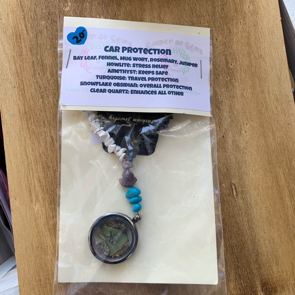 Ritual spell car protection mirror hang
